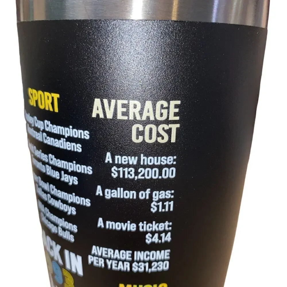 Birthday Gift Tumbler w/info on what took place the yr they‎ were born 1993